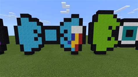 Minecraft logo pixel art - handyhost