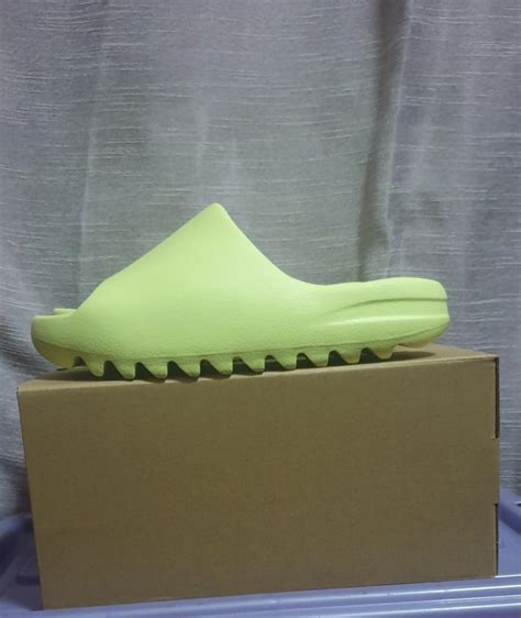 Adidas Yeezy Slide Glow Green 2022 Restock Womens Fashion Footwear Slippers And Slides