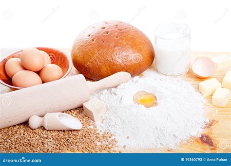 Ingredients for dough stock image. Image of homemade - 19360793