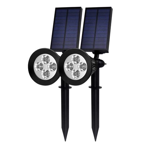 Buy Elite 2x4 LED Solar Landscape Spot Lights Outdoor Adjustable Solar ...