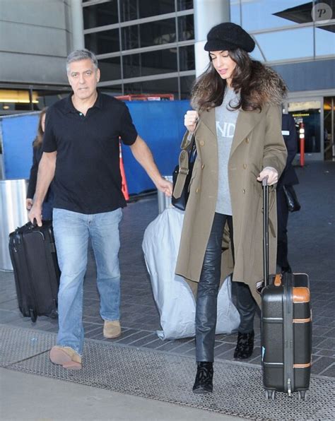 Photo George Clooney Et Sa Femme Amal Clooney Enceinte