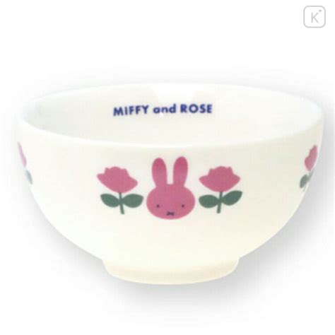 Japan Miffy Porcelain Rice Bowl Rose Pink Kawaii Limited