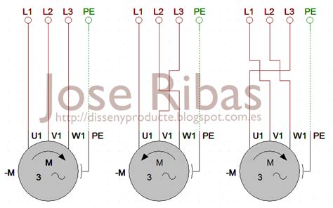 Diagrama De Inversion De Giro De Un Motor Trifasico Diagrama