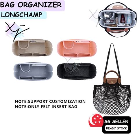 Sg Ready Stock Felt Insert Bag Organsier Fits For Longchamp Le Pliage