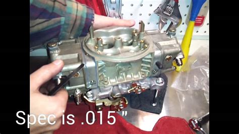 Accelerator Pump Adjustment Holley Carburetor DIY YouTube