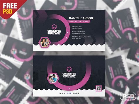 Creative And Designer Business Card Psd Psd Zone