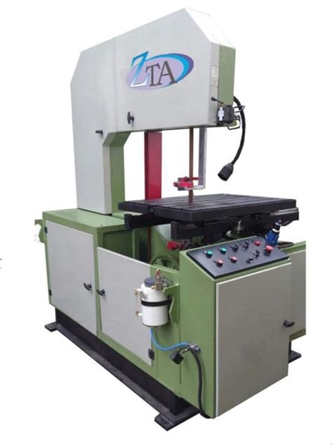 Zeal Tech Automation Hydraulic Vertical Band Saw Machine Mild Steel