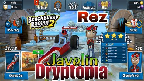 Beach Buggy Racing Driver Rez Car Javelin Circuit Dryptopia