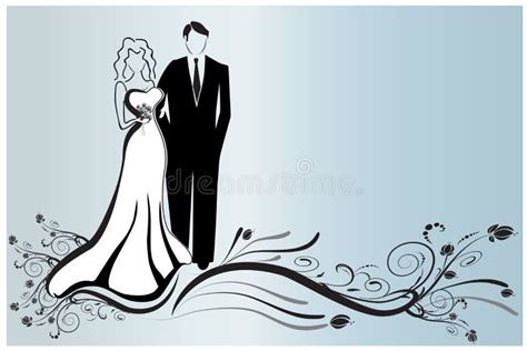 Sposare Il Simbolo Di Matrimonio Con Il Vettore Illustrazione