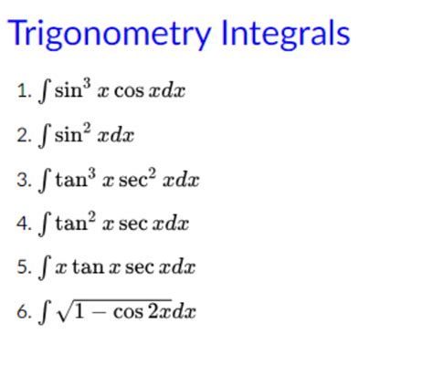 Solved Trigonometry Integrals∫﻿﻿tan2xsecxdx