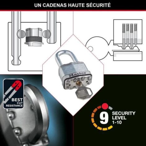 Cadenas Haute S Curit Master Lock M Eurtrilf A Cl Acier