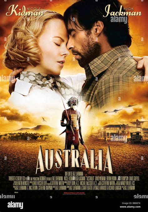 Australia Year: 2008 Director: Baz Luhrmann Movie Poster Nicole Kidman ...