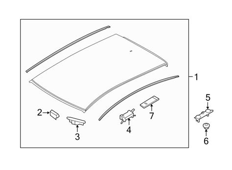 Hyundai Accent Roof Molding Cap (Right) - 872141R200 | Wholesale ...