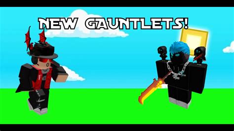 They Added The New Gauntlets Roblox Bedwars Youtube