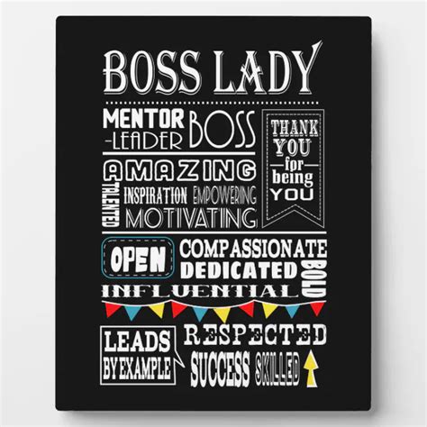 boss Lady thank you Plaque | Zazzle