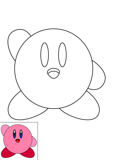 How to Draw Kirby Step by Step