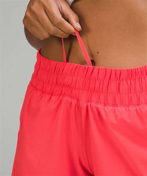 Lululemon Track That Mid Rise Lined Short Pale Raspberry Lulu