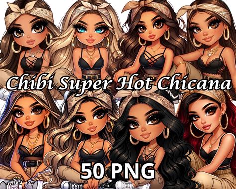 Chibi Super Hot Chicana Png Chicana Clipart Chibi Dolls Png Chibi Girl Png Latina Woman