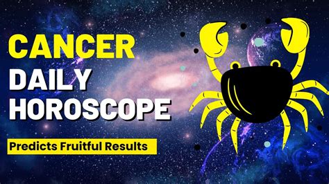 Cancer Daily Horoscope Today November 14 2024 Predicts Fruitful