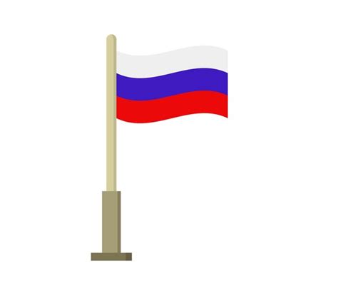 Premium Vector Russian Flag