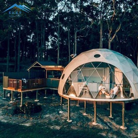 Luxury Glamping Accommodation Geodesic Dome Tent House Glass Tent