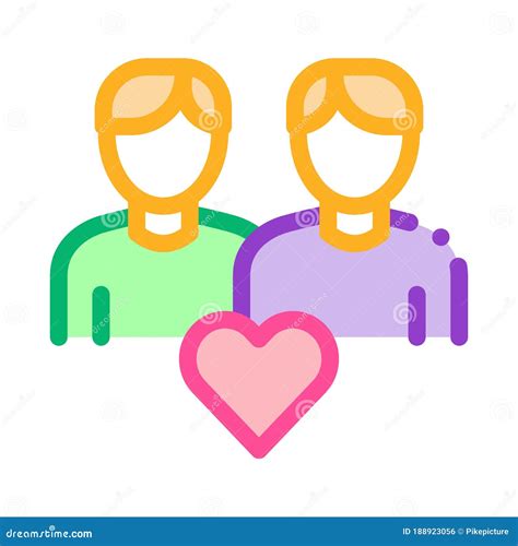 Illustration Gay D ensemble De Vecteur D icône D amour Homosexuel D hommes Illustration de