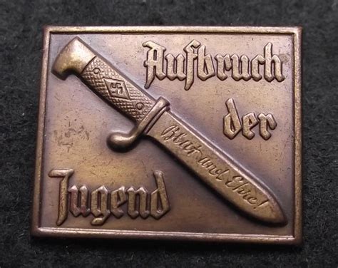 Crow Valley Militaria Hitler Youth Event Badge Tinnie Aufbruch Der