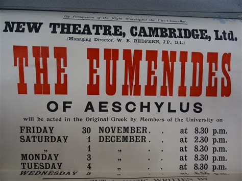 Eumenides | The Cambridge Greek Play