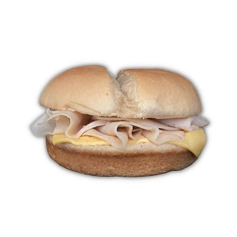 E Pallet Turkey Breast And Cheese Sandwich On Whole Grain Split Top Bun