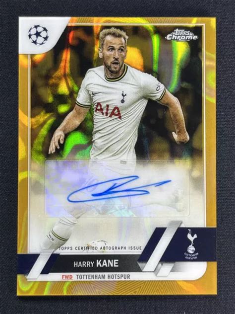 2022 23 TOPPS CHROME UEFA Champions League Harry Kane CA HK Lava Auto