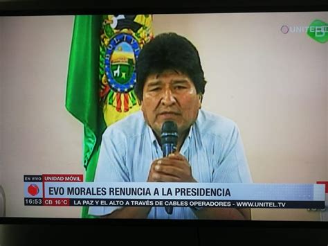 Evo Morales Renuncia A La Presidencia De Bolivia Oncubanews