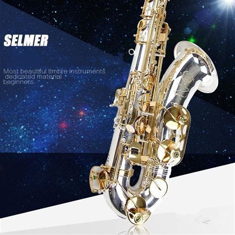 France Selmer B Flat Tenor Saxophone Silver Saxophone Musical