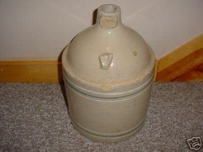 Gal Stoneware Moonshine Jug Crock Blue Band