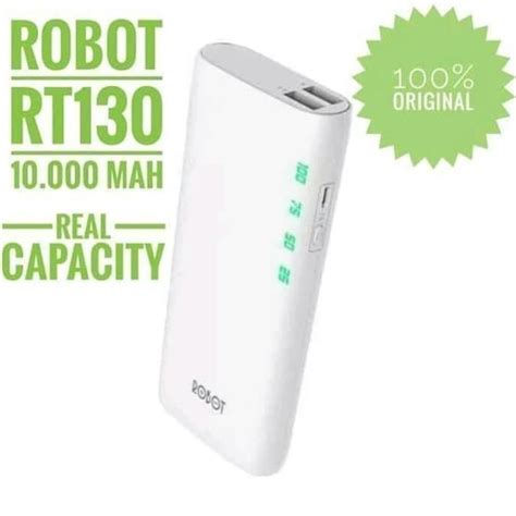 Jual Robot Power Bank Rt Mah Usb Ports Powerbank Original