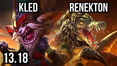 Kled Vs Renekton Top Rank 1 Kled 11 4 9 Tr Challenger 13 18