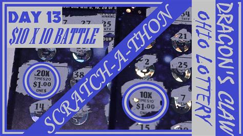 DAY 13 OHIO LOTTERY INSTANT TICKETS 10 SCRATCH OFFS BATTLE FOR WIN