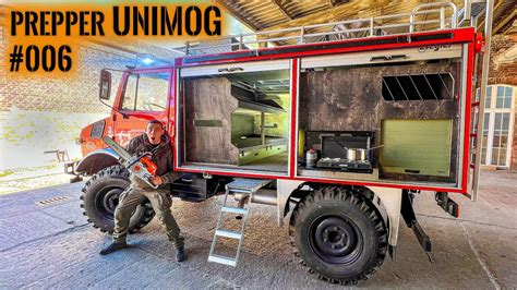 50 000 Komplett Ausbau Prepper Unimog 006 Survival Mattin YouTube