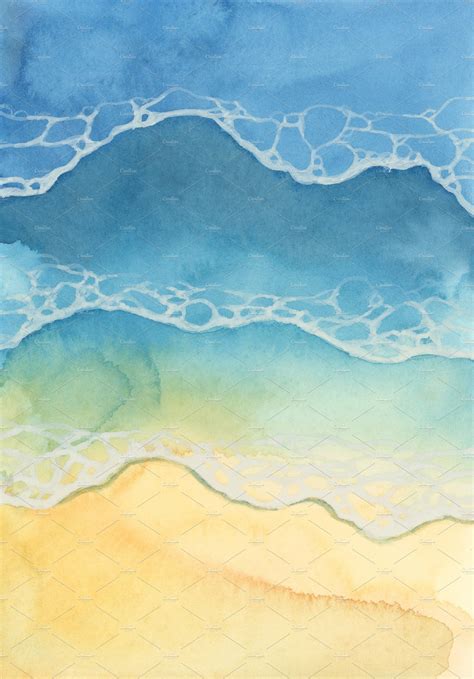 Sea Wave Water Abstract Watercolor In 2024 Sea Illustration Art Sea Artwork Abstract Watercolor