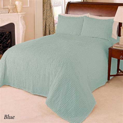 Channel Lightweight Cotton Chenille Bedspread Bedding