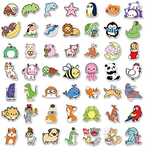 LIFEBE Cute Animal Stickers for Kids 100pcs, Farm Animal Stickers for ...