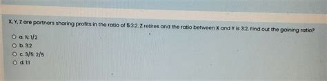 Answered X Y Z Are Partners Sharing Profits In Bartleby