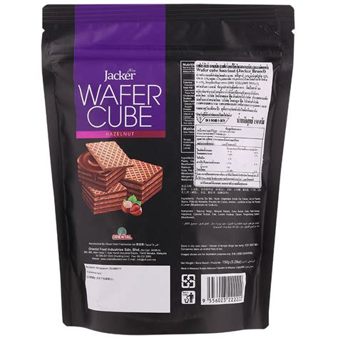 Jacker Wafer Cube Hazelnut G Order Online Tops Supermarket