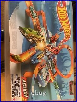 Car Track Set Hot Wheels Criss Cross Crash Track Set Amazon Exclusive