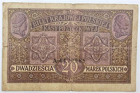 20 marek polskich 1916 seria A jenerał RZADKI archiwum niemczyk pl