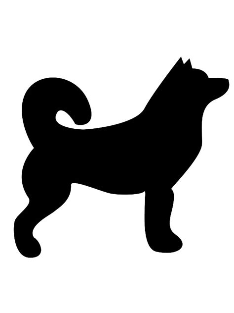 Собачка трафарет (Много фото!) - drawpics.ru