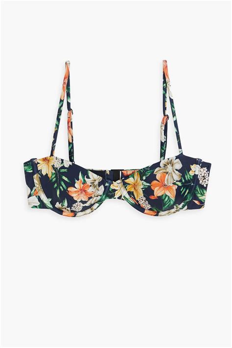 Onia Floral Print Underwired Bikini Top The Outnet
