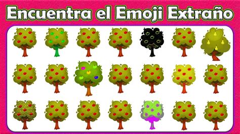 Encuentra El Emoji Diferente Juego Prueba De Rompecabezas De