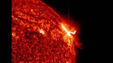 Major X Solar Flare Erupts From Region Cme Produced Youtube