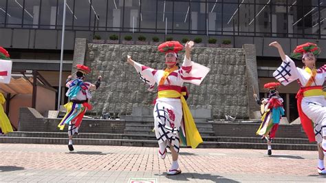 盛岡さんさ踊り清流 街なかさんさ 盛岡駅滝の広場 2023 Youtube