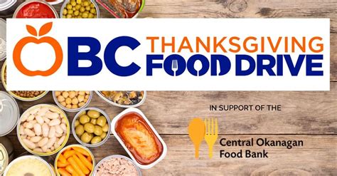 16th Annual Thanksgiving Food Drive Central Okanagan Food Bank